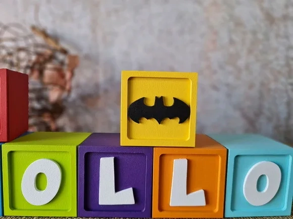 Cubos 6x6cm Festa Batman Decoração de Festas