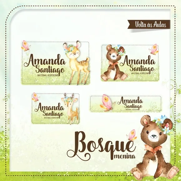 60 Etiquetas Bosque