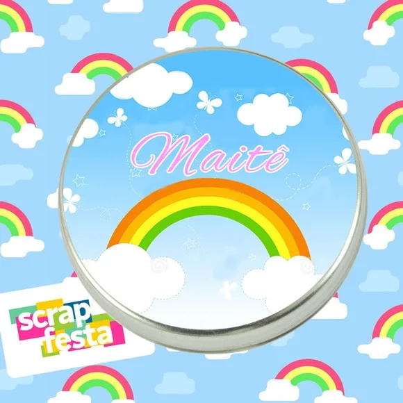 Latinhas Personalizadas Lembrancinhas Festa Arco Íris