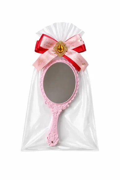 Espelho Dourado Lembrancinha Luxo com Laço Personalizado
