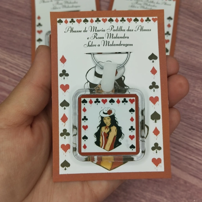 60 Unidades - Chaveiro Personalizado Zé Pilintra - Maria Navalha - fazemos qualquer tema, Informar tema no chat