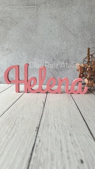 Letras de mdf -nomes Linha Cursiva _ Decoração Bebê