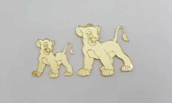 3 Kit Do Rei Leão Em Acrílico Espelhado
