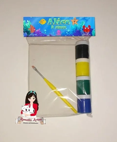 Kit Pintura Personalizado Fundo do Mar