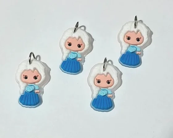 Pingente Mini Frozen 2,5cm Emborrachado 8 Unidades