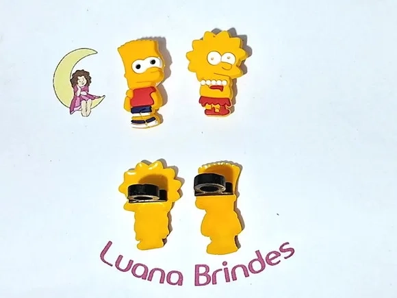 Ponteira P/lápis Simpsons Emborrachado Pacote com 6 Unidades