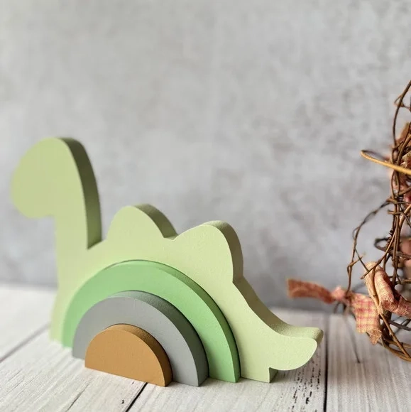 Dinossauro -arco Íris de Mesa - Decoração Bebê