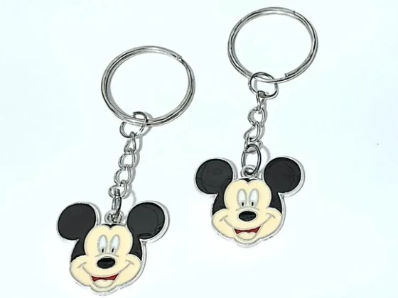 Chaveiro Mickey Metal Pacote com 4 Unidades