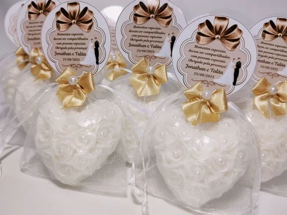Lembrancinha de Casamento: Sabonete Coração Provence