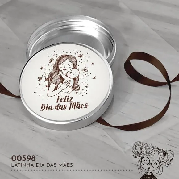 Latinha Adesivada Dia das Mães - 00598