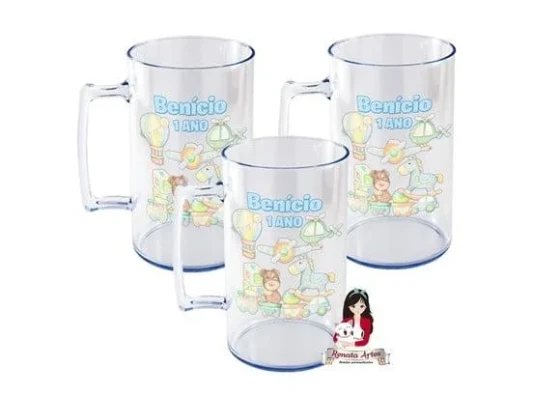 Caneca Acrílica 500ml Brinquedos Vintage