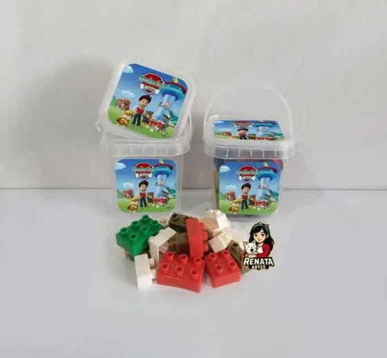 Monta Monta no Baldinho Personalizado Patrulha Canina