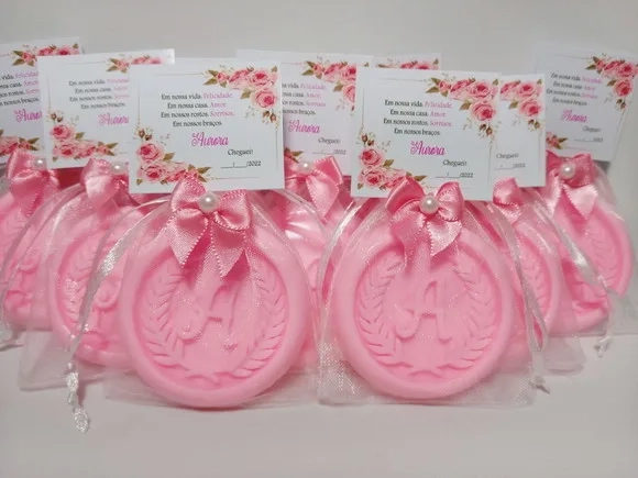 Lembrancinha Maternidade, Sabonete Letra Personalizada