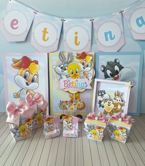 Kit 30 Lembrancinhas Looney Tunes