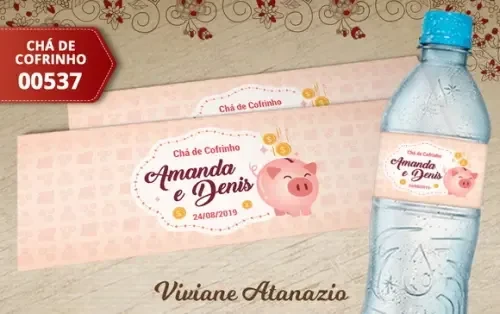 Rótulo Água Chá de Cofrinho - 00537