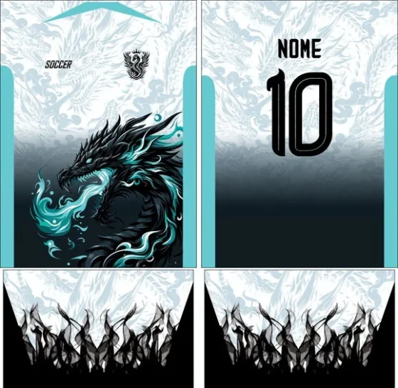 Arte Vetor Camisa Interclasse Dragão 302