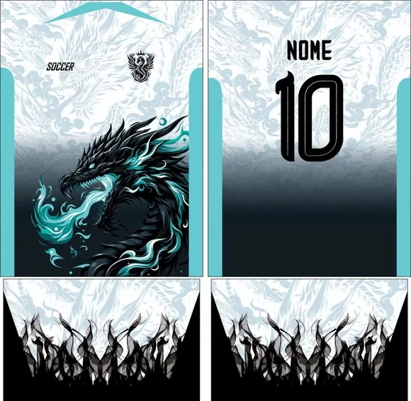 Arte Vetor Camisa Interclasse Dragão 302