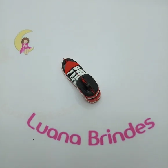 Pingente Tenis Vermelho de Borracha 3cm Pct 2 Unidades