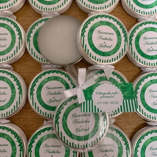 Lembrança para Casamento Vela Aromática