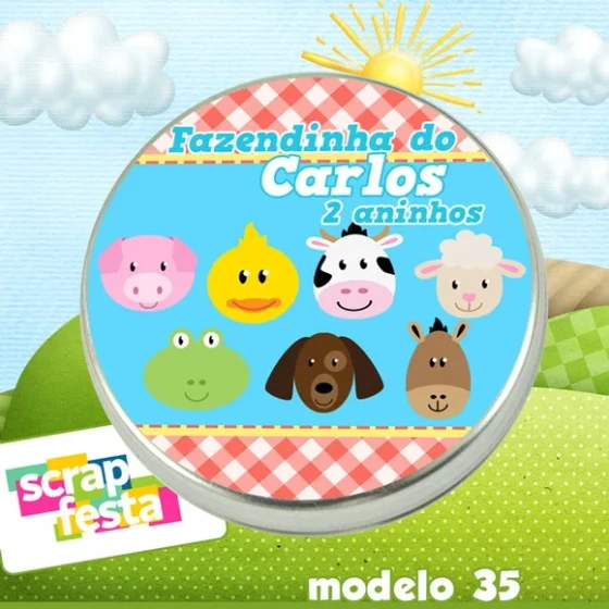 Latinhas Personalizadas Festa Fazendinha