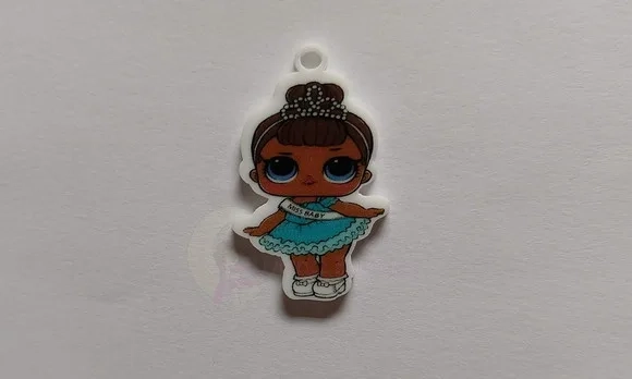 Pingente Lol Miss Baby em Acrílico Uv - 4cm - 5 Unidades