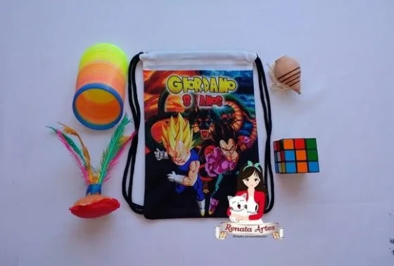 Mochila Brinquedos Retrô Tema Dragon Ball Z