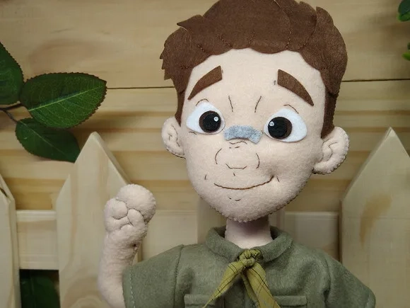 Boneco Escoteiro de feltro