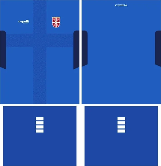 Arte Vetor Camisa Serbia Local 2025