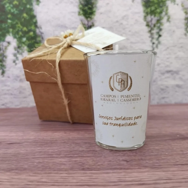 20 Vela Aromática no Copo Lembrancinha Personalizada Corporativo, Formatura, Batizado, 15 Anos, Casamento e etc. Fazemos Qualquer Tema