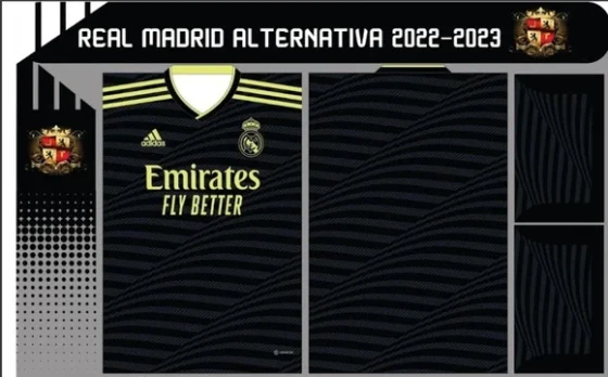 Vetor Da Camisa Real Madrid Alternativa 2022-2023