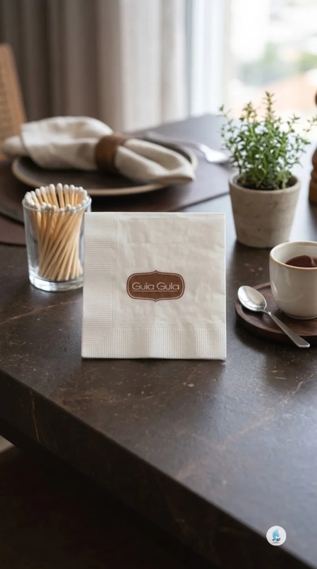Guardanapo de Papel Coquetel Personalizado com sua Arte