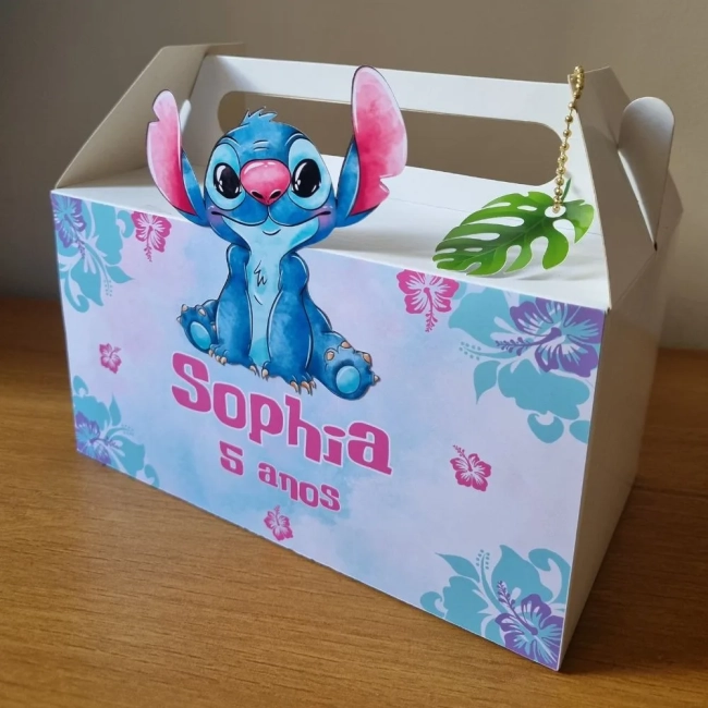 Maleta Personalizada Lembrancinha Stitch