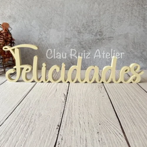 Linha Cursiva -letras Decorativas em mdf Palavras