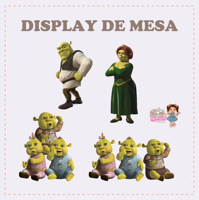 Kit Festa Só Um Bolinho SHREK - Decoração de Festa