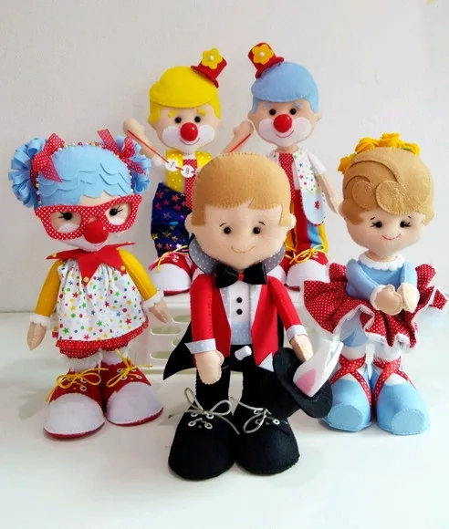 Circo - Personagem em Feltro
