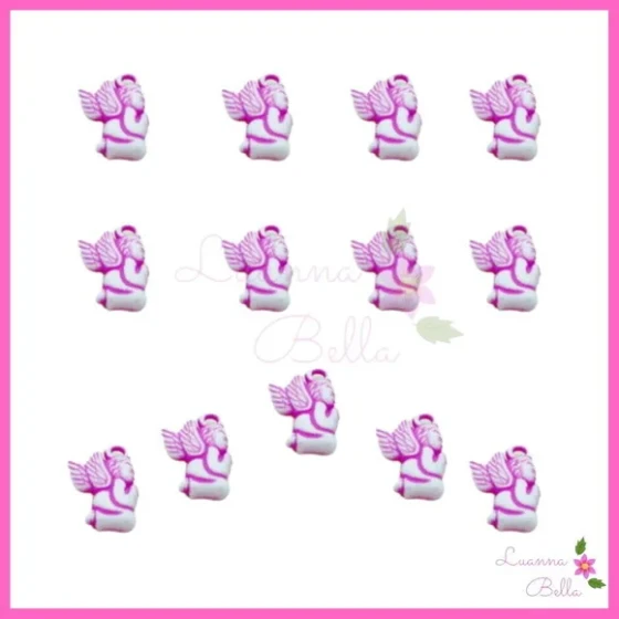 Pingente Anjinho Pink - Pct C/ 30 Unidades