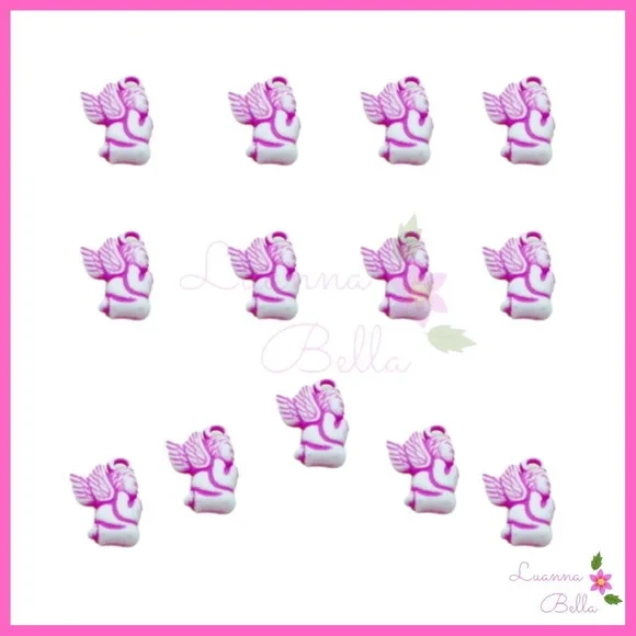 Pingente Anjinho Pink - Pct C/ 30 Unidades