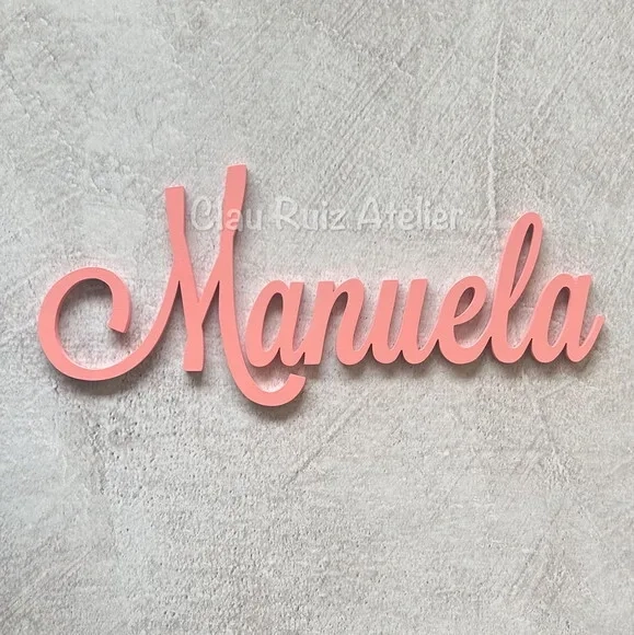 Nome de Parede em mdf - Decoração Bebê e Infantil