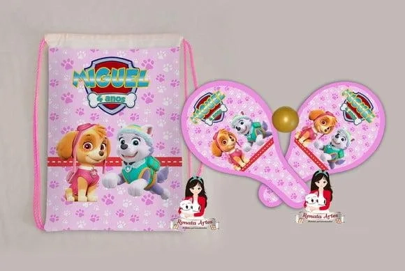Mochila Ping Pong Tema Patrulha Canina Skie
