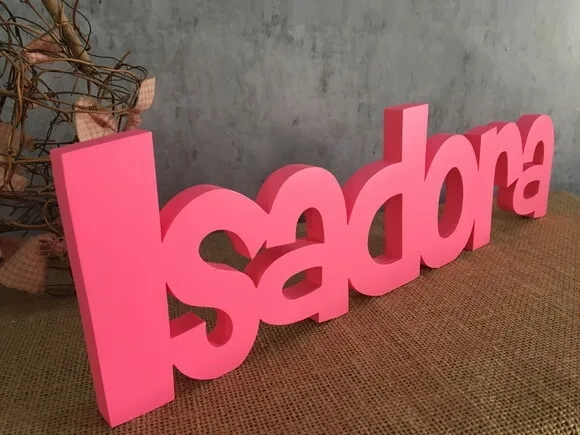 Letras Decorativas - nome em MDF Linha CH