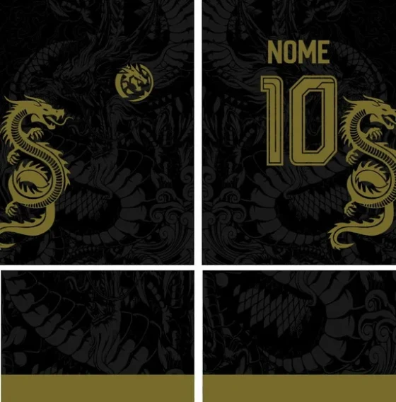 Arte Vetor Camisa Interclasse Dragao Mod-191