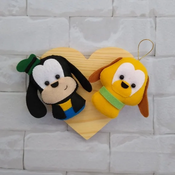 Kit 6 Pingente Turma do Mickey Feltro