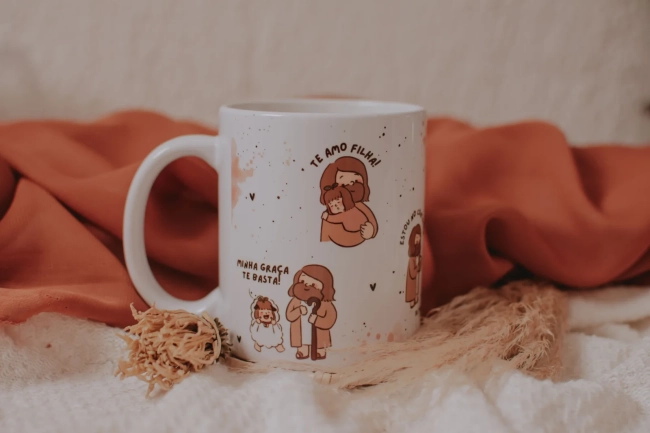 Canecas de porcelana / frase/Jesus