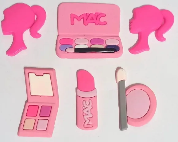 Apliques Barbiecore Kit Emborrachados Variados - 6 Unidades