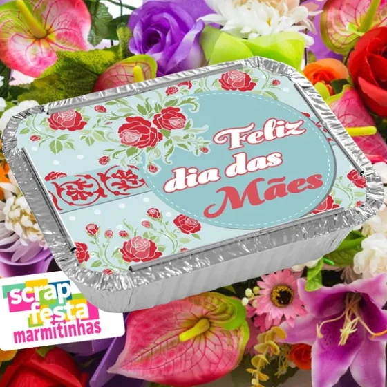 Marmitinha Personalizada Festa Dia das Mães