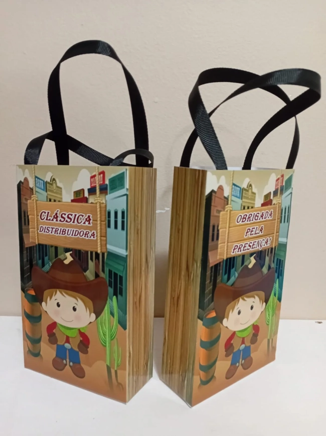 Sacolinhas Personalizadas Country para Lembrancinhas
