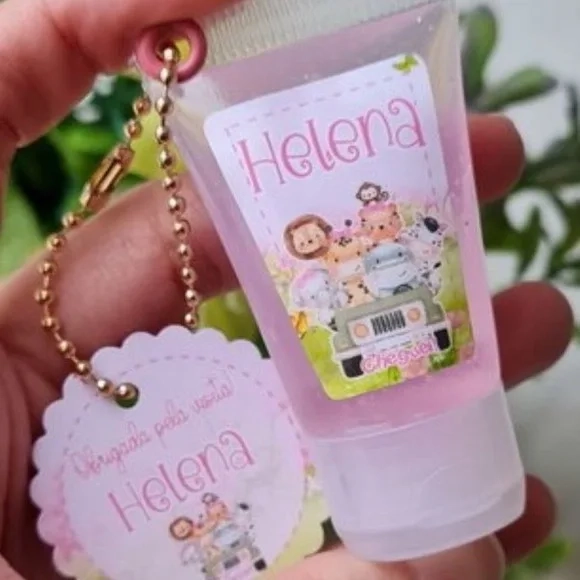 Bisnaguinha para Álcool em Gel 30 ml com Chaveiro