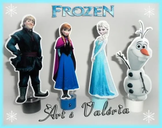Tubete Com Aplique Frozen - 15cm