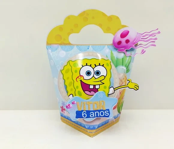 Kit 60 Lembrancinhas Bob Esponja