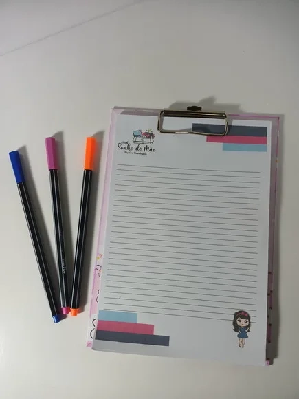 Prancheta A5 Personalizada com Nome